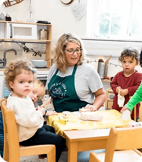 Teacher and children in classroom